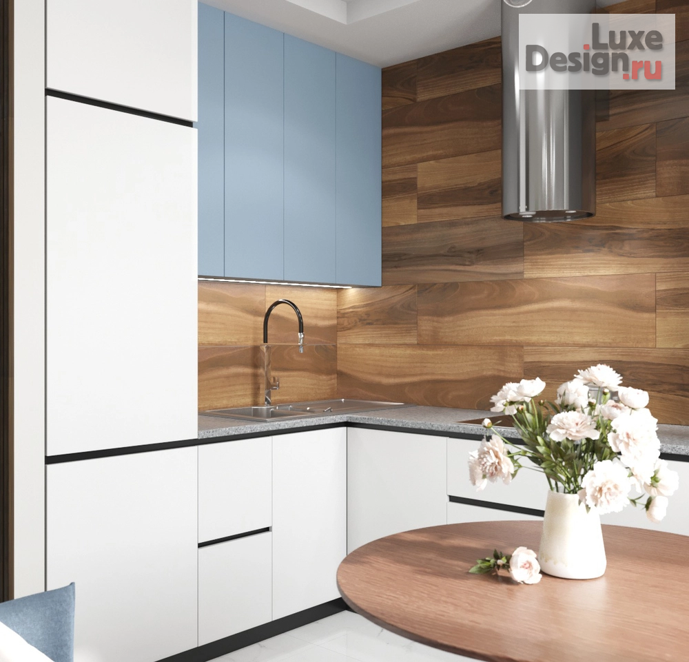 Дизайн интерьера однокомнатной квартиры "Воздушная зефирка " (фото 13)