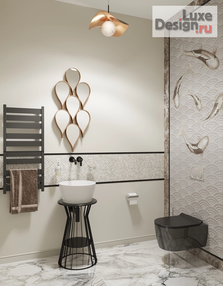 Дизайн интерьера коттеджа "Элегантный шик " (фото 13)