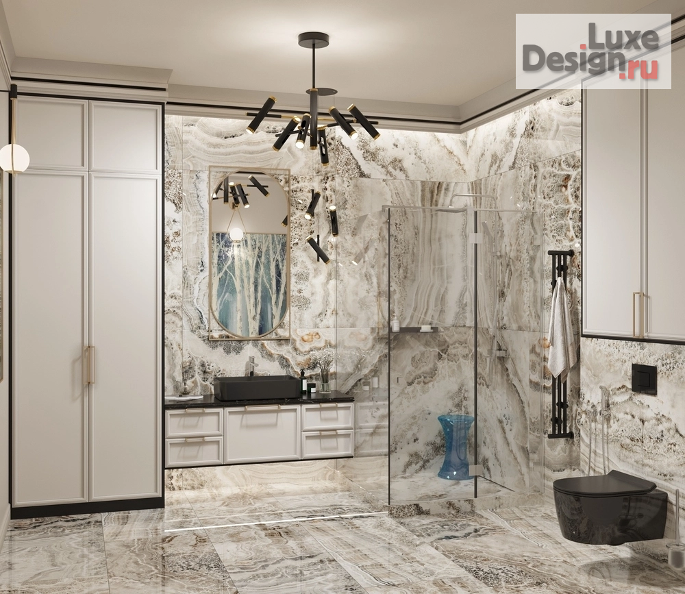 Дизайн интерьера коттеджа "Элегантный шик " (фото 15)