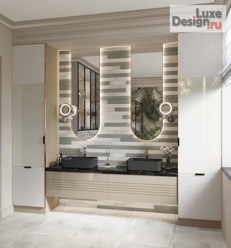 Дизайн интерьера коттеджа "Элегантный шик " (фото 34)