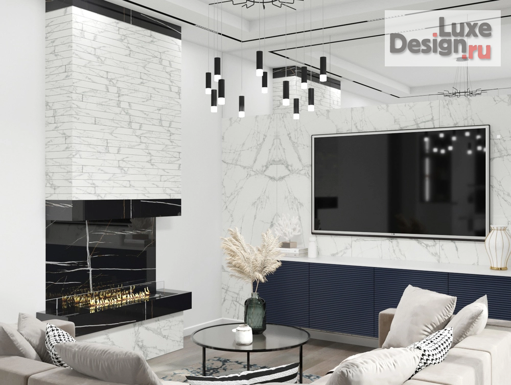 Дизайн интерьера частного дома "Сквер" (фото 2) от дизайнера Грушева Мария Алексеевна Дизайн интерьера частного дома "Сквер" (фото 2)