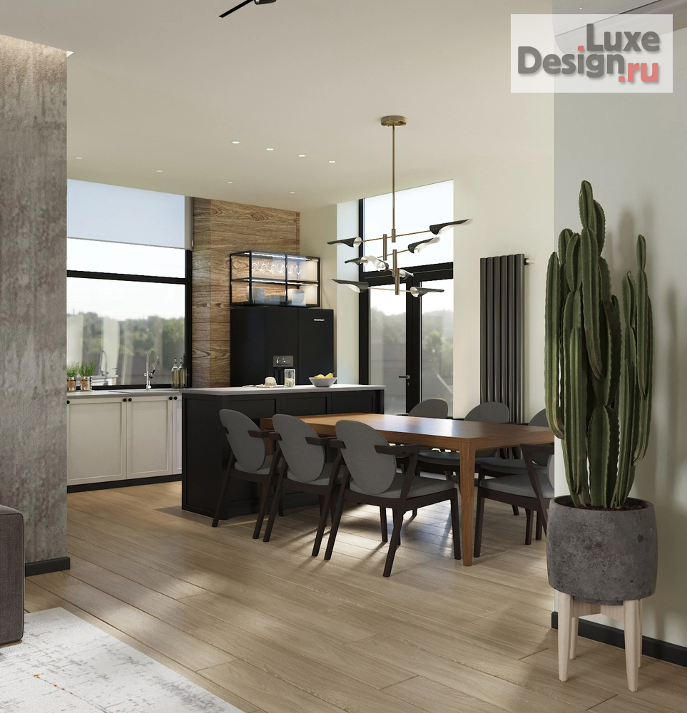 Дизайн интерьера коттеджа "Осеннее солнце" (фото 6)