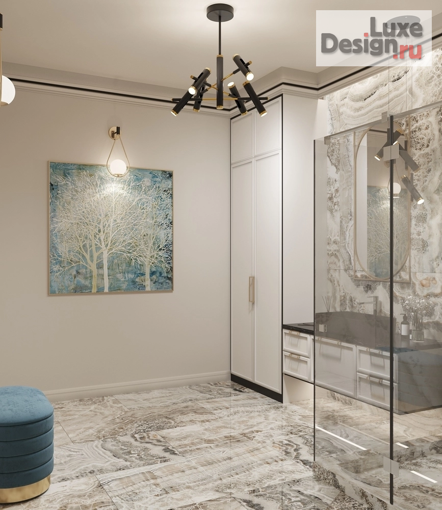 Дизайн интерьера коттеджа "Элегантный шик " (фото 16)