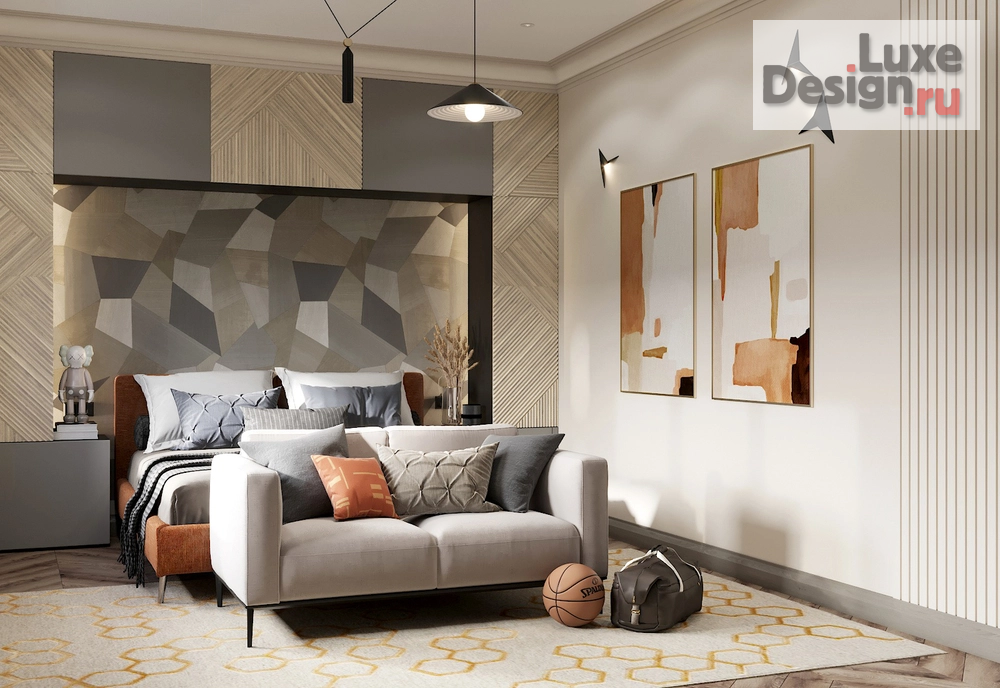 Дизайн интерьера коттеджа "Элегантный шик " (фото 43)