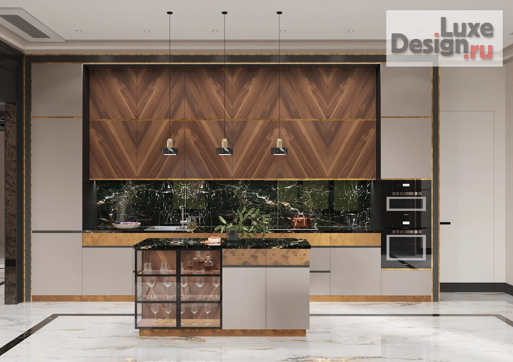 Дизайн интерьера коттеджа "Элегантный шик " (фото 22)