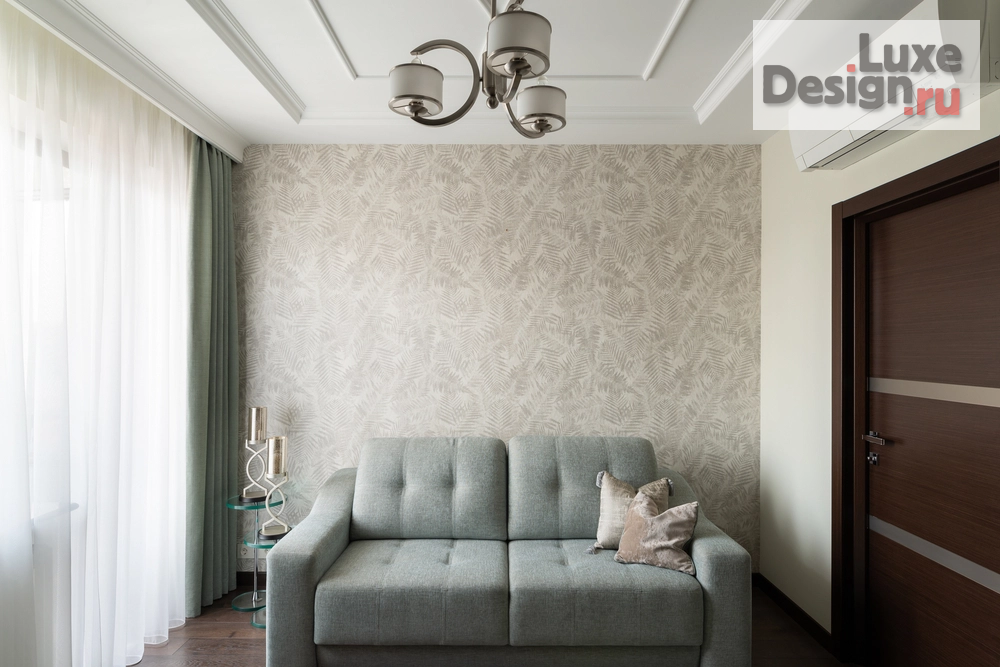 Дизайн интерьера трехкомнатной квартиры "Кофе и мята" (фото 1)