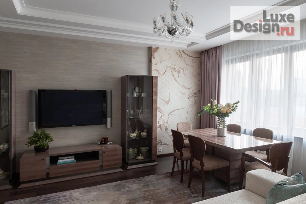 Дизайн интерьера трехкомнатной квартиры "Кофе и мята" (фото 11)