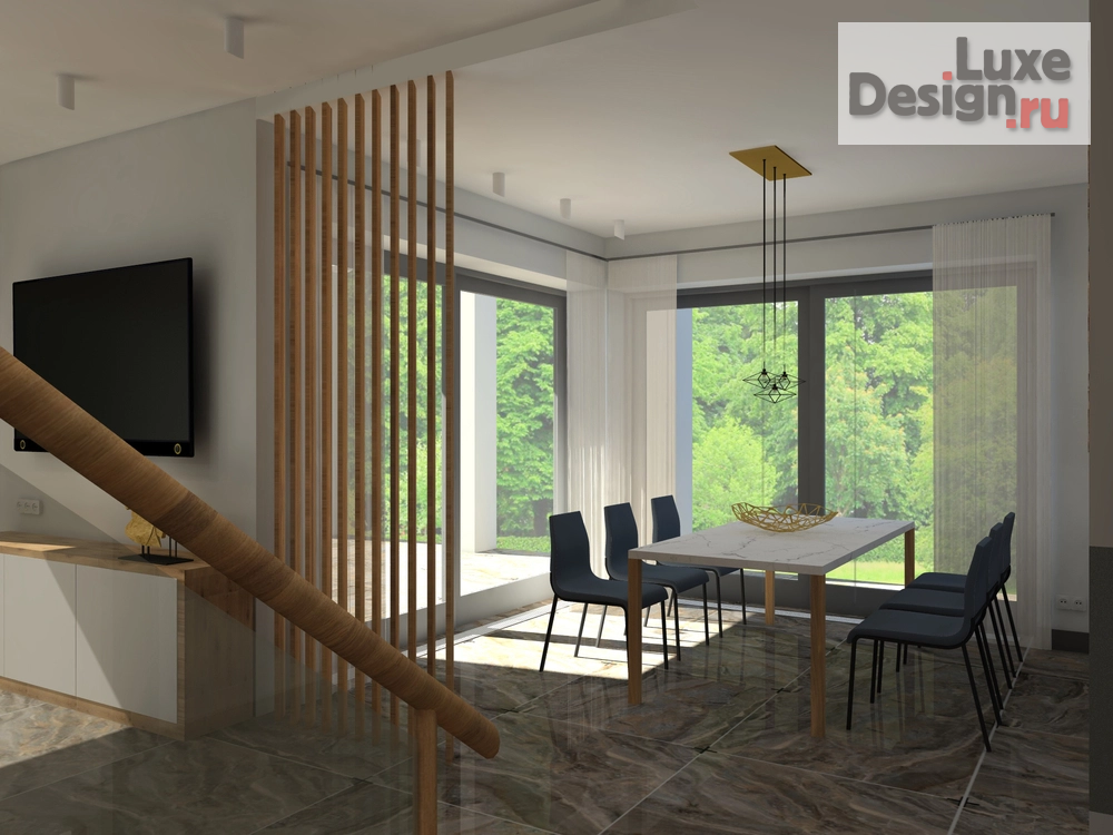 Дизайн интерьера коттеджа "Дом" (фото 6)