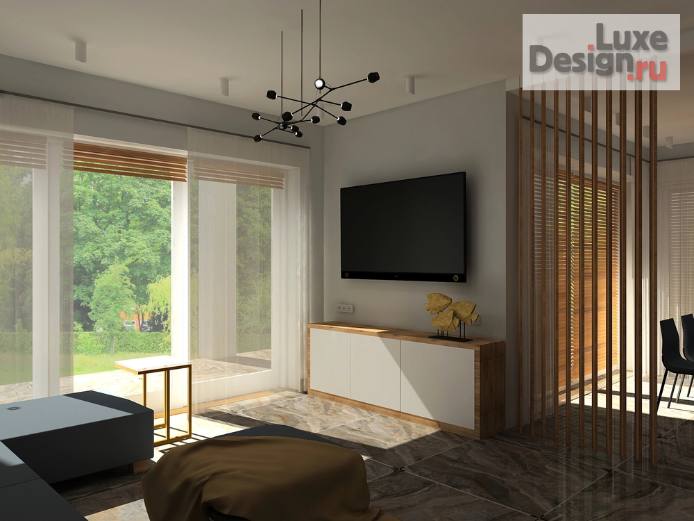 Дизайн интерьера коттеджа "Дом" (фото 1)