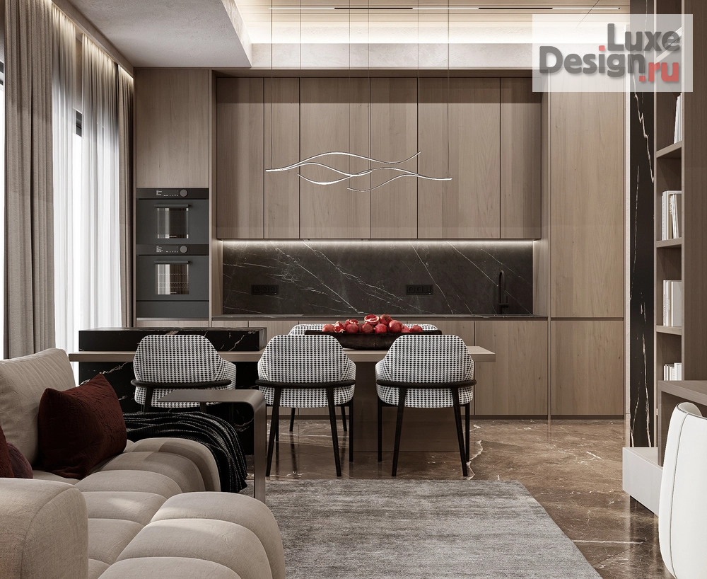 Дизайн интерьера двухкомнатной квартиры "ЖК WELTON GOLD" (фото 1)