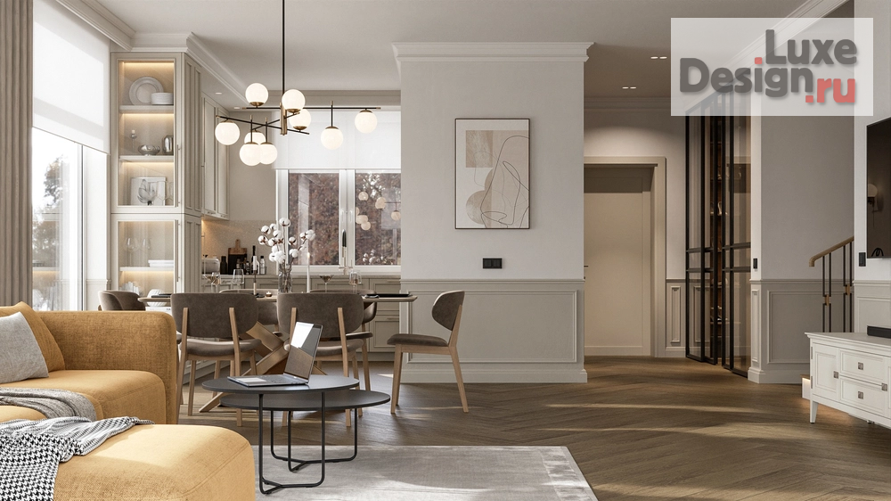 Дизайн интерьера частного дома "Дизайн интерьера. Жилой дом, город Анапа" (фото 3)