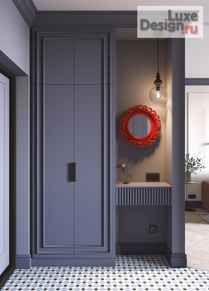 Дизайн интерьера однокомнатной квартиры "ЯРКАЯ ОДНУШКА" (фото 3)