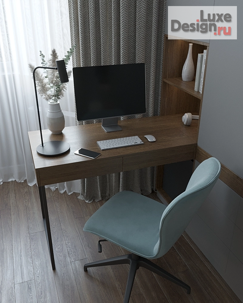 Дизайн интерьера комнаты "ДЕТСКАЯ ДЛЯ ДВУХ СЕСТЕР-ПОДРОСТКОВ" (фото 6)