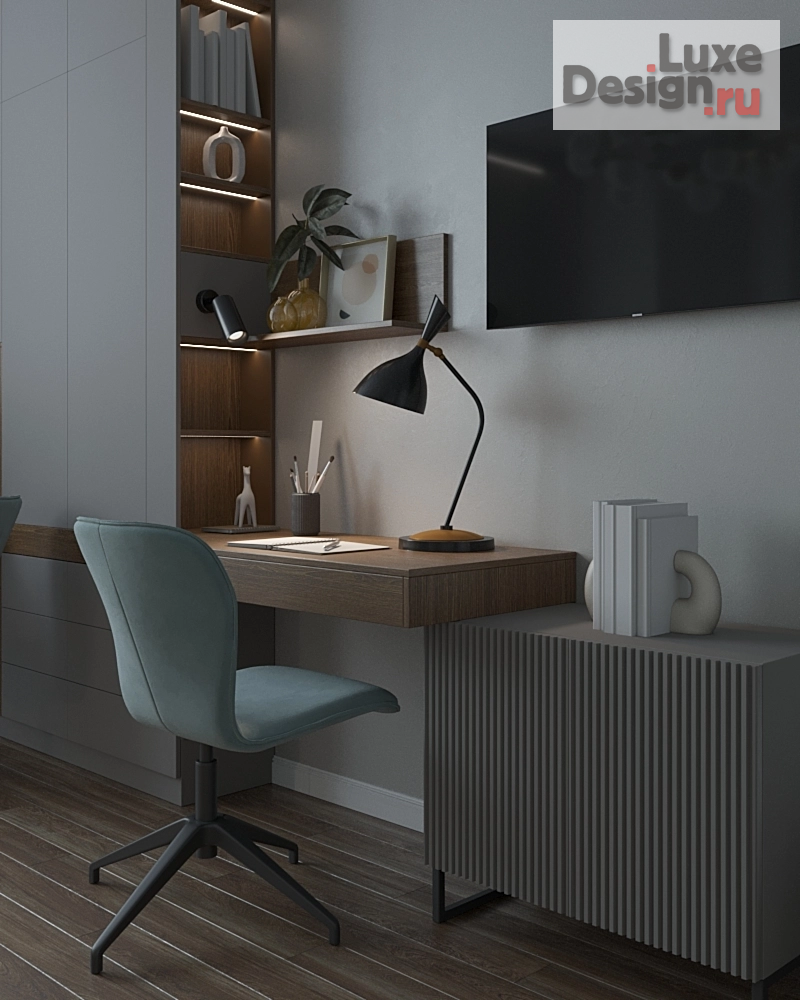 Дизайн интерьера комнаты "ДЕТСКАЯ ДЛЯ ДВУХ СЕСТЕР-ПОДРОСТКОВ" (фото 2)