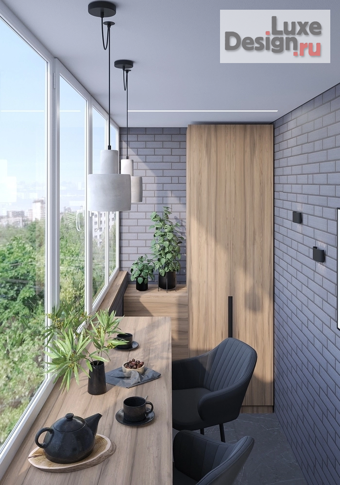Дизайн интерьера двухкомнатной квартиры "Евродвушка, темный интерьер" (фото 12)
