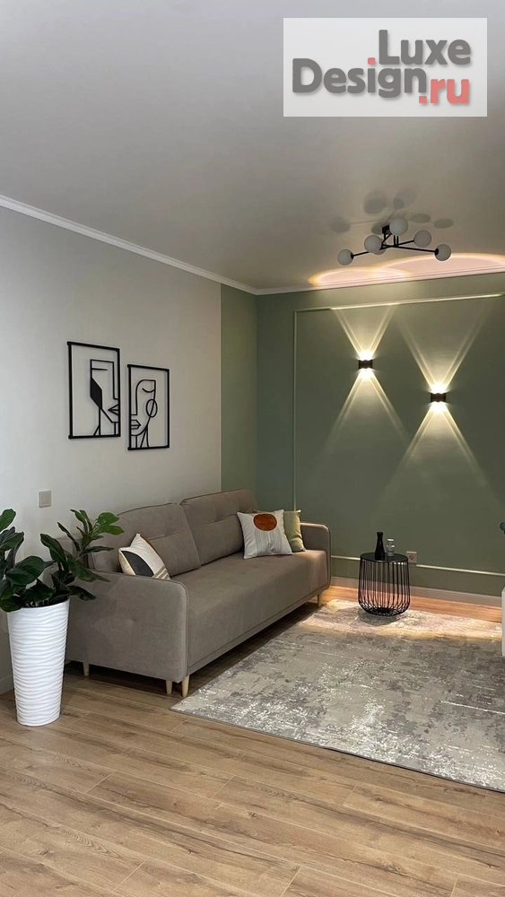 Дизайн интерьера двухкомнатной квартиры "РЕАЛИЗОВАННЫЙ ПРОЕКТ КВАРТИРЫ ПОД СДАЧУ, ЖК ЭЛЕГАНТ" (фото 2)