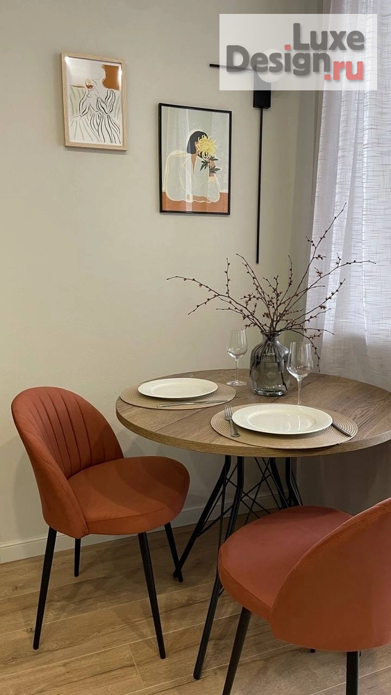 Дизайн интерьера двухкомнатной квартиры "РЕАЛИЗОВАННЫЙ ПРОЕКТ КВАРТИРЫ ПОД СДАЧУ, ЖК ЭЛЕГАНТ" (фото 4)