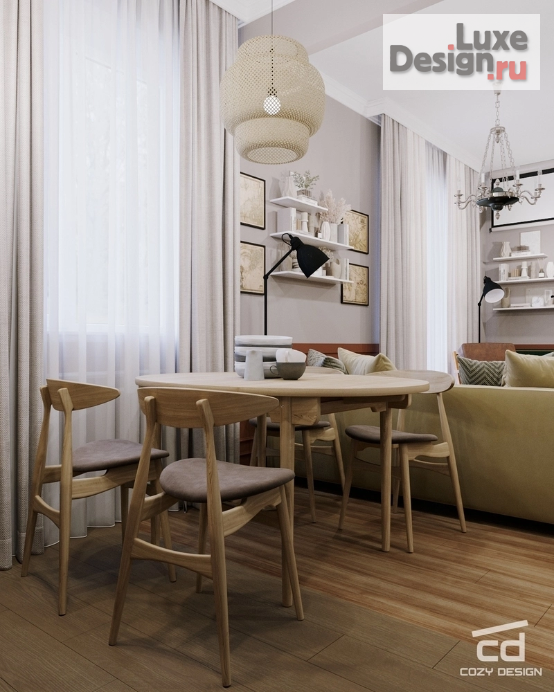 Дизайн интерьера однокомнатной квартиры "Квартира 54м2 в Жуковском" (фото 4)