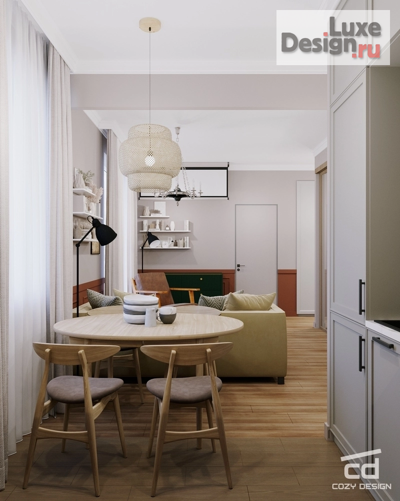 Дизайн интерьера однокомнатной квартиры "Квартира 54м2 в Жуковском" (фото 7)