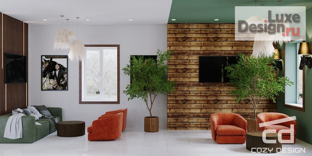 Дизайн интерьера оздоровительного комплекса "Конный клуб" (фото 33)