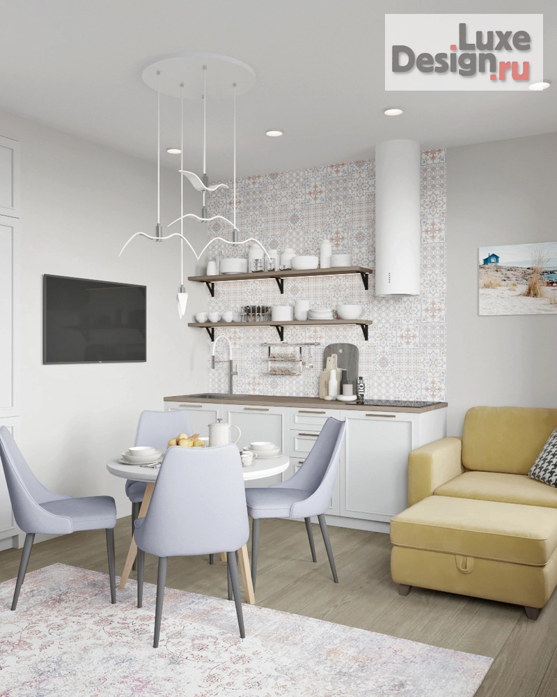 Дизайн интерьера однокомнатной квартиры "Квартира 48м2 Пушкин" (фото 11)