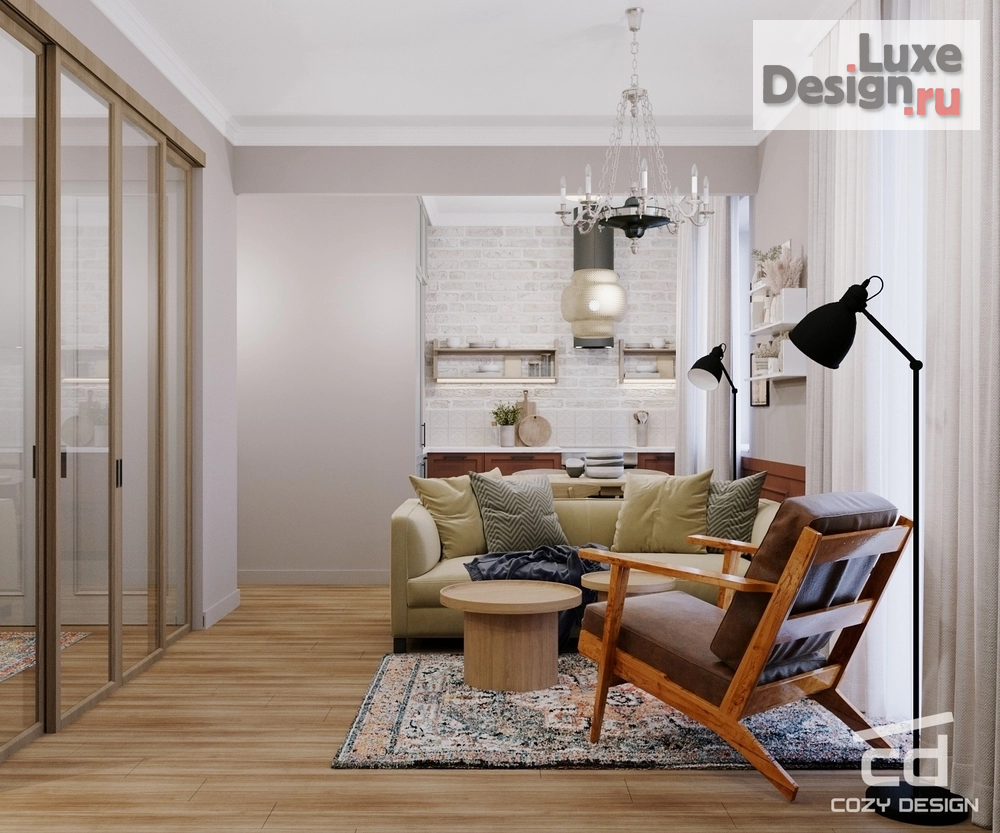 Дизайн интерьера однокомнатной квартиры "Квартира 54м2 в Жуковском" (фото 17)