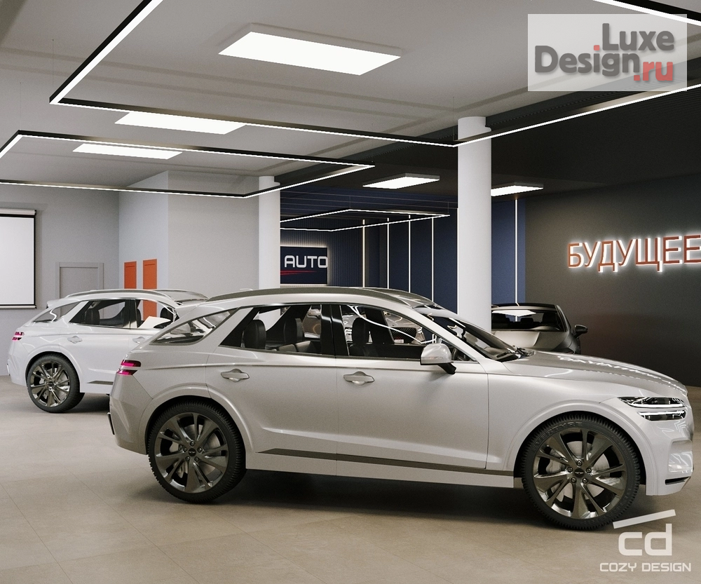 Дизайн интерьера автосалона "Автосалон электрокаров" (фото 3)