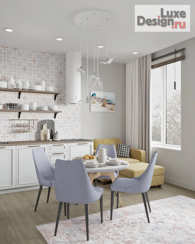 Дизайн интерьера однокомнатной квартиры "Квартира 48м2 Пушкин" (фото 12)