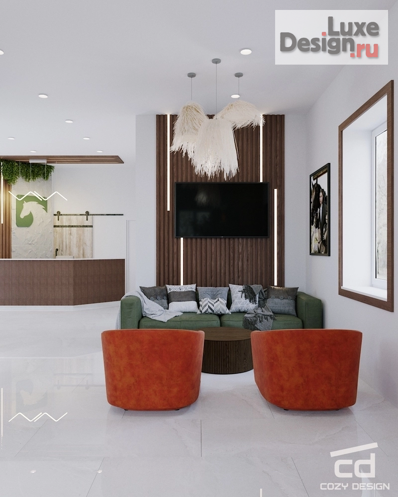 Дизайн интерьера оздоровительного комплекса "Конный клуб" (фото 39)