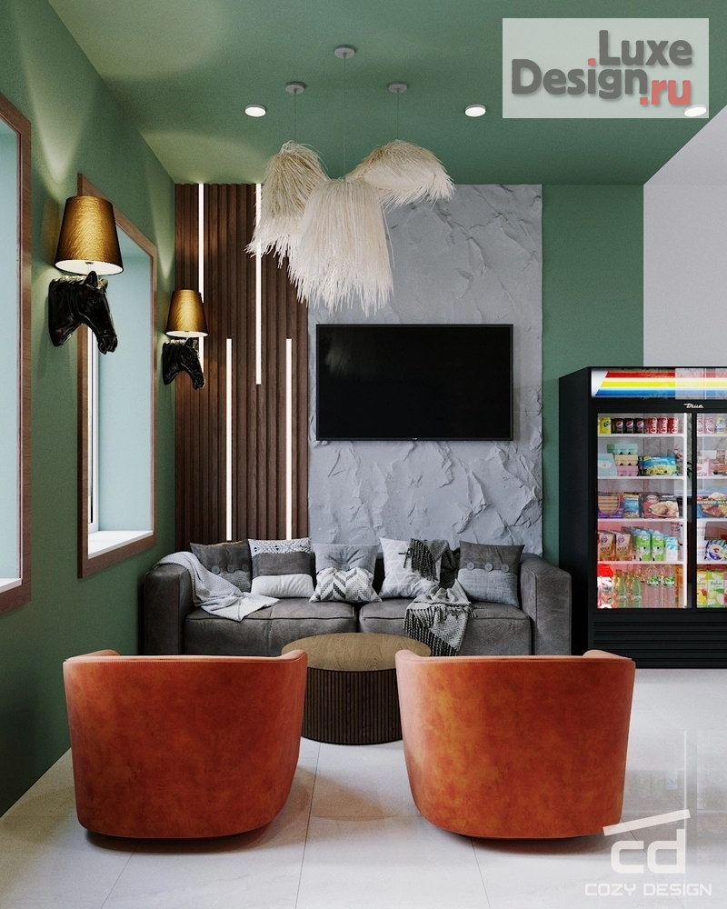 Дизайн интерьера оздоровительного комплекса "Конный клуб" (фото 40)