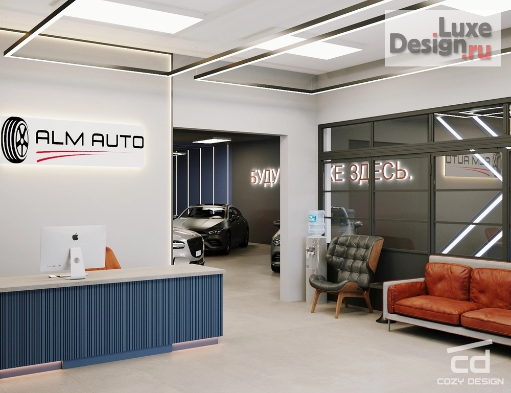 Дизайн интерьера автосалона "Автосалон электрокаров" (фото 9)