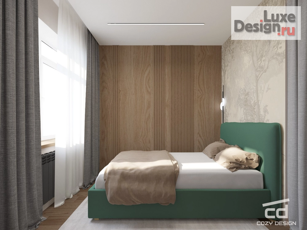 Дизайн интерьера однокомнатной квартиры "Квартира 38м2 в Москве" (фото 4) от дизайнера Ярыгина Анна Александровна Дизайн интерьера однокомнатной квартиры "Квартира 38м2 в Москве" (фото 4)