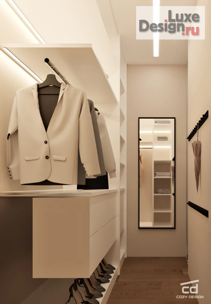 Дизайн интерьера однокомнатной квартиры "Квартира 38м2 в Москве" (фото 3) от дизайнера Ярыгина Анна Александровна Дизайн интерьера однокомнатной квартиры "Квартира 38м2 в Москве" (фото 3)