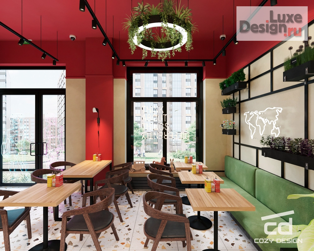 Дизайн интерьера кафе "Кафе 39м2 в Москве" (фото 2)