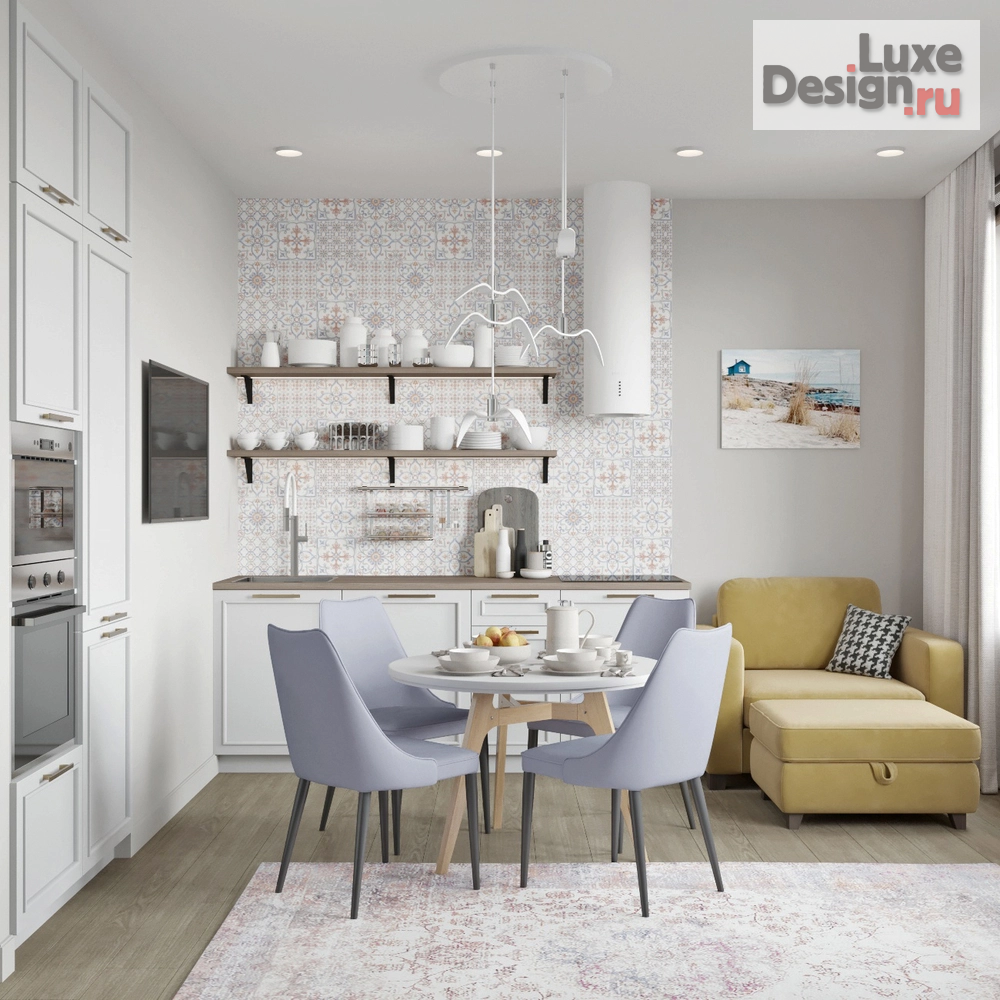 Дизайн интерьера однокомнатной квартиры "Квартира 48м2 Пушкин" (фото 9)