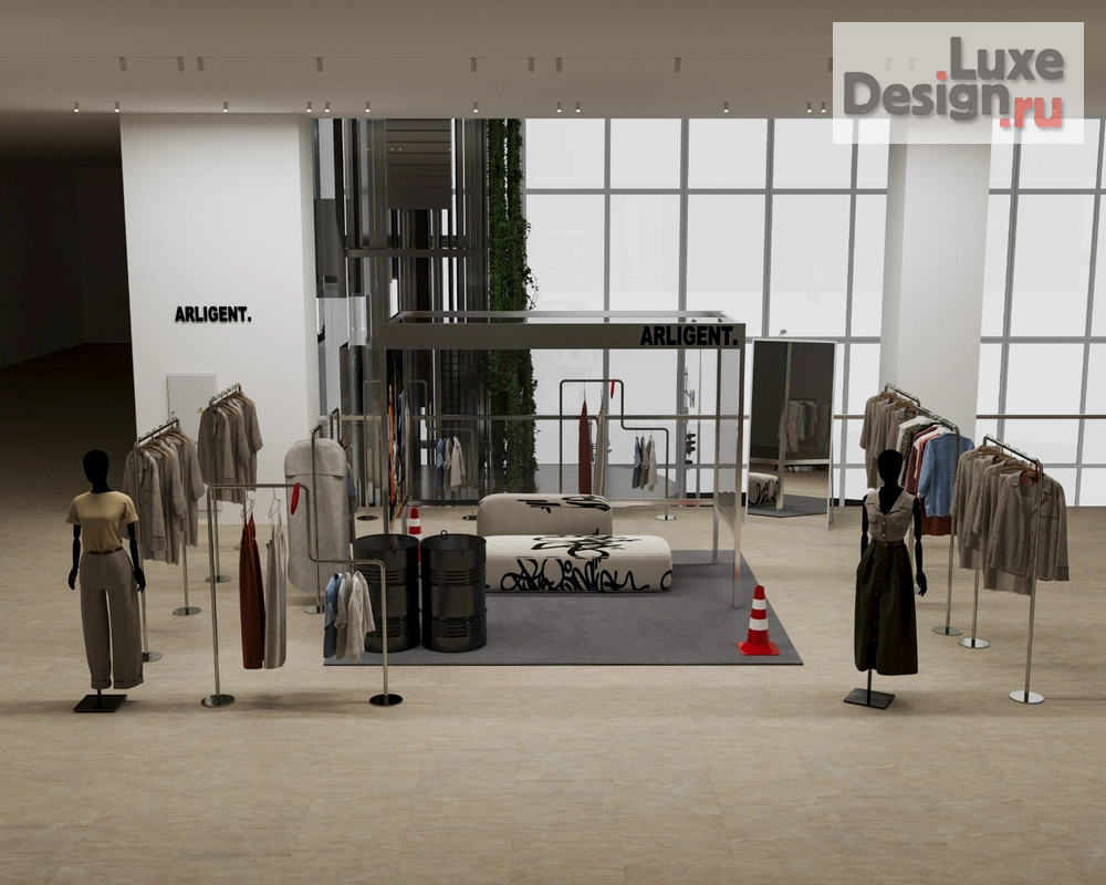 Дизайн интерьера шоу-рума "Бутик одежды" (фото 1)