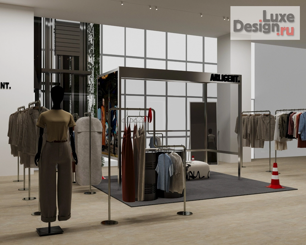 Дизайн интерьера шоу-рума "Бутик одежды" (фото 2)