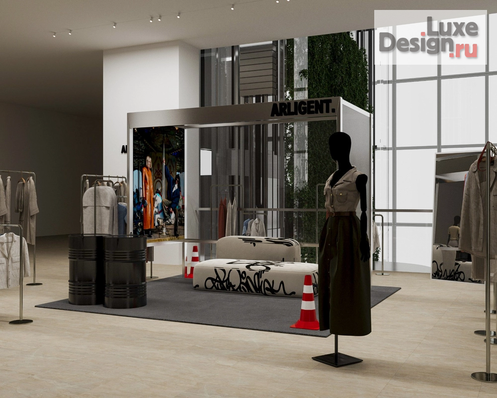 Дизайн интерьера шоу-рума "Бутик одежды" (фото 3)