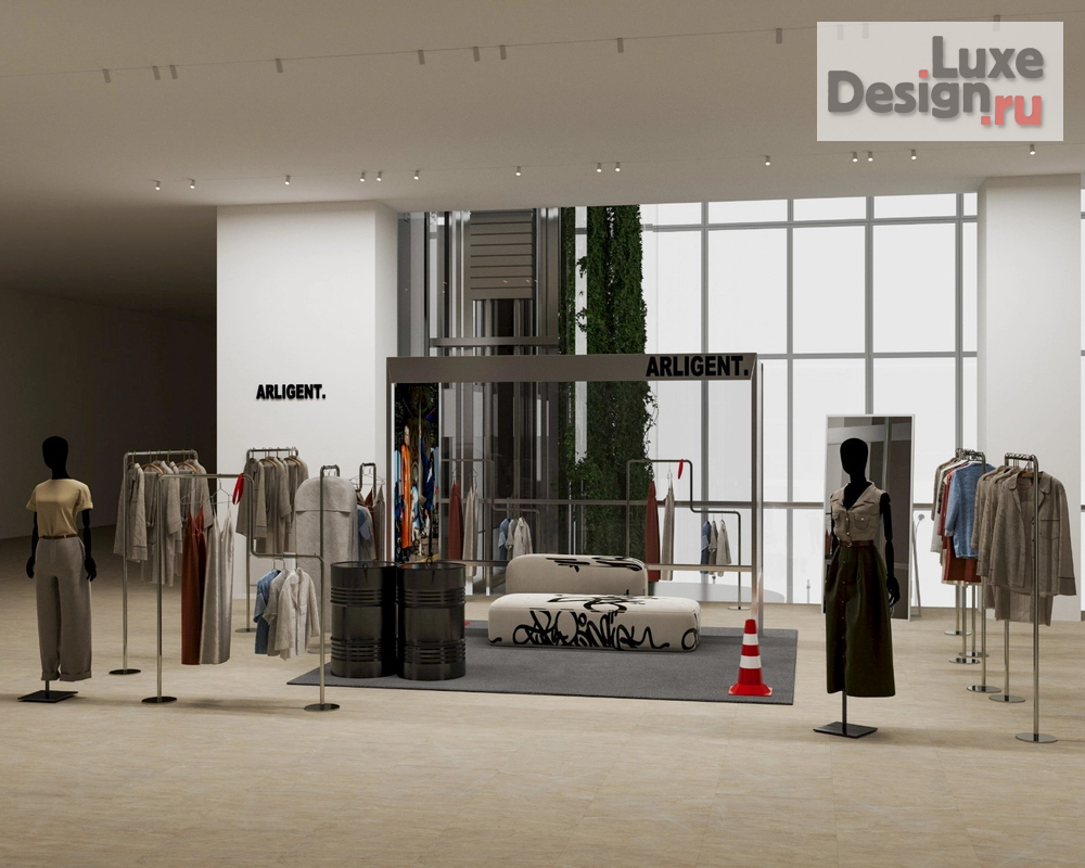 Дизайн интерьера шоу-рума "Бутик одежды" (фото 4)