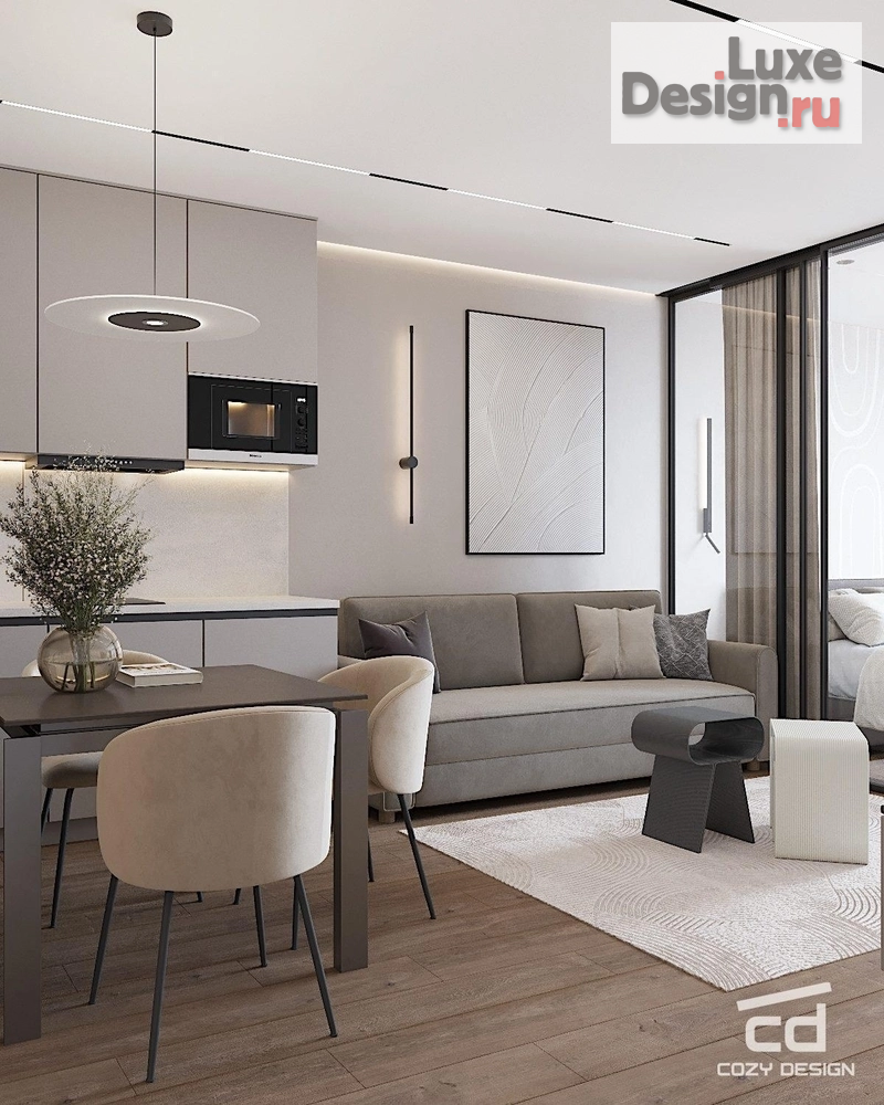 Дизайн интерьера квартиры "Квартира 40 м^2 для аренды в Геленджике" (фото 7)