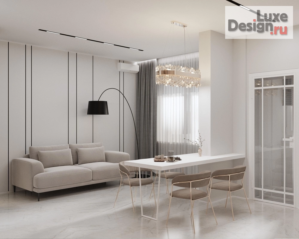 Дизайн интерьера однокомнатной квартиры "Квартира 48м2 в Краснодаре" (фото 12)