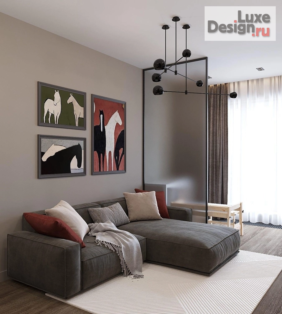 Дизайн интерьера однокомнатной квартиры "Квартира 47м2 в Москве" (фото 8)