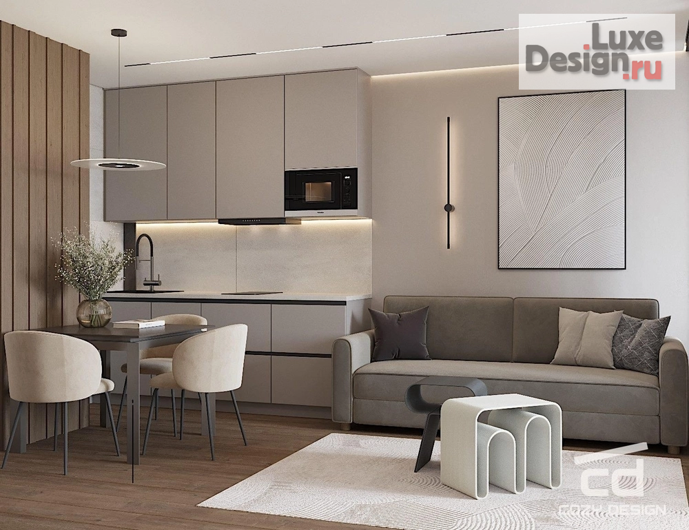 Дизайн интерьера квартиры "Квартира 40 м^2 для аренды в Геленджике" (фото 5)