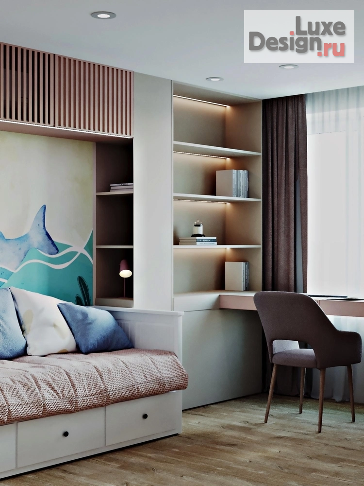 Дизайн интерьера двухкомнатной квартиры "Квартира 60м2 в Новороссийске" (фото 3)