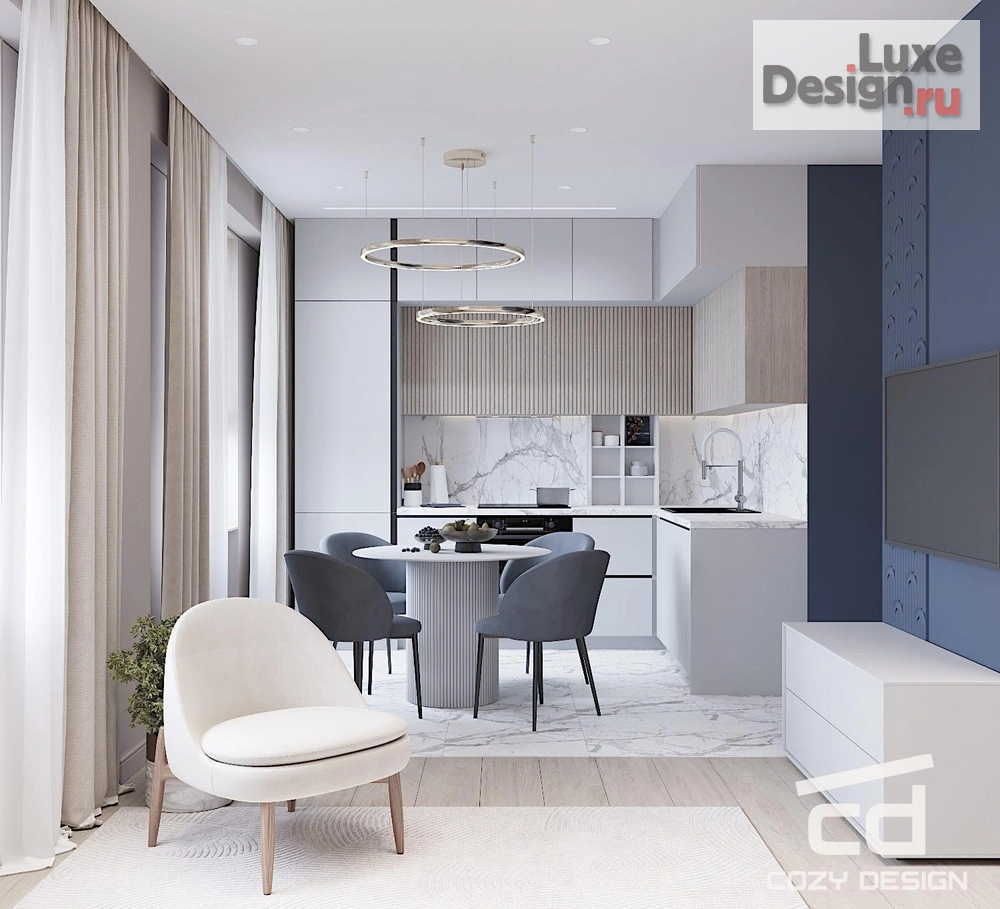 Дизайн интерьера квартиры "Проект квартиры 40 м^2 в Сочи" (фото 7)