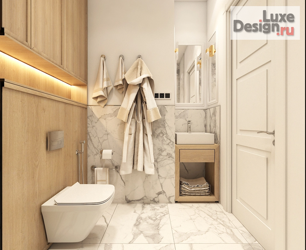 Дизайн интерьера однокомнатной квартиры "Квартира 45м2 в Москве" (фото 18)