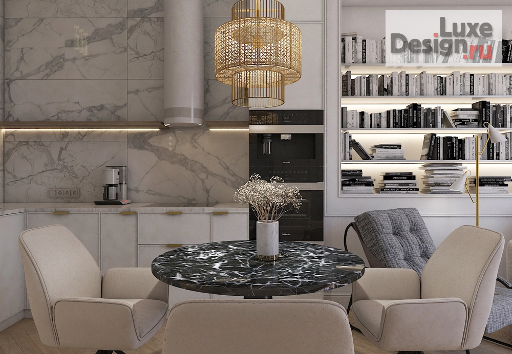 Дизайн интерьера однокомнатной квартиры "Квартира 45м2 в Москве" (фото 3)