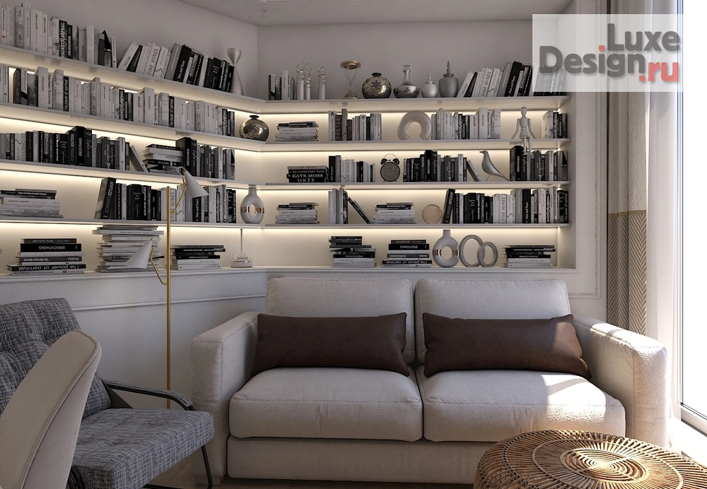 Дизайн интерьера однокомнатной квартиры "Квартира 45м2 в Москве" (фото 4)