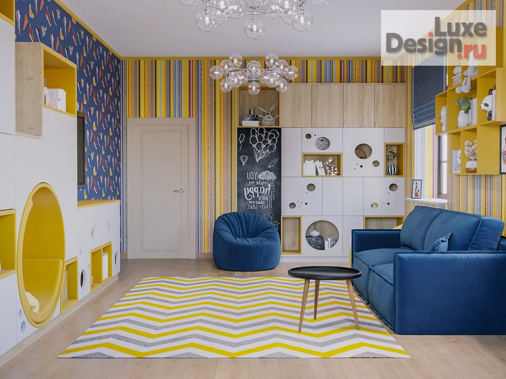 Дизайн интерьера комнаты "Мемфис(Москва)" (фото 1)