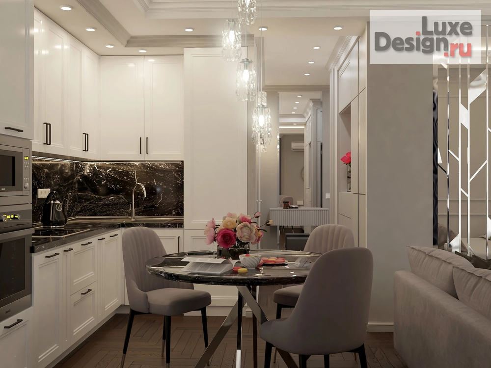 Дизайн интерьера однокомнатной квартиры "Проект для девушки-блогера" (фото 14)